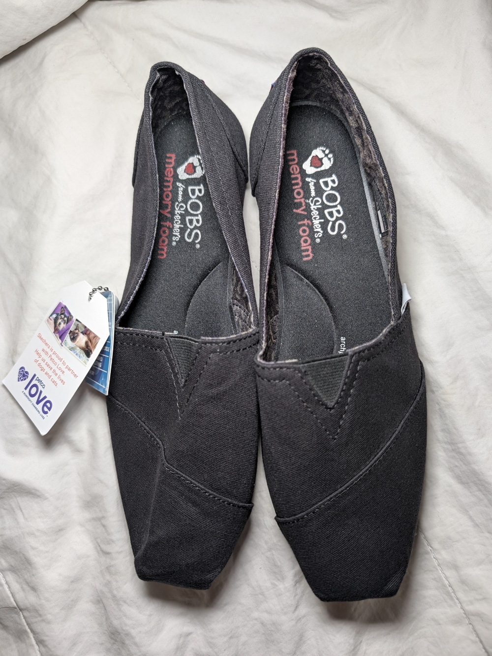 Bob's by Skechers Women's Black Casual Slip-On Shoes Size 8 NWOB - Picture 2 of 13